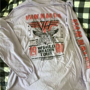 Van Halen 1980 World Invasion concert tour long sleeve tee